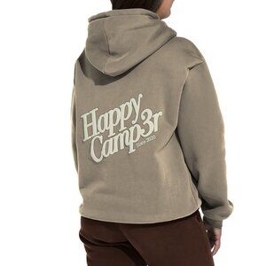 Happy Camp3r Puff Series Hoodie Size Large Taupe